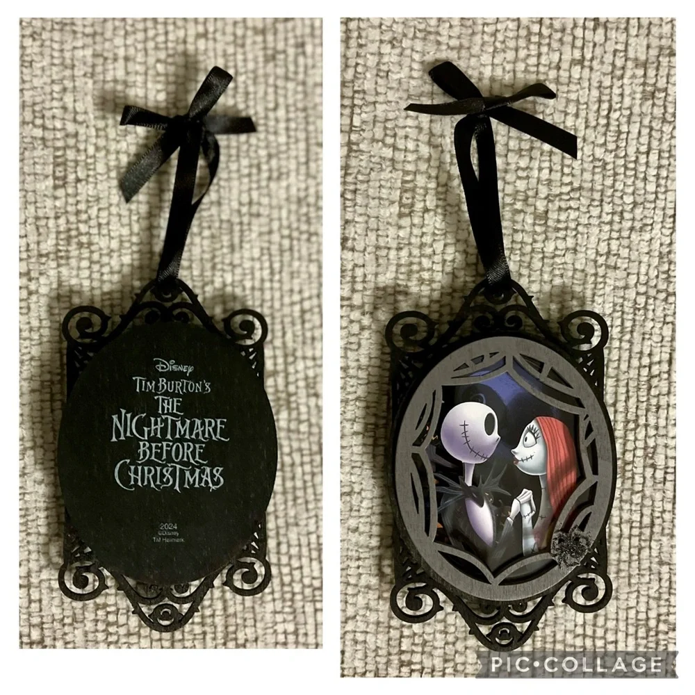 Hallmark Disney Nightmare Before Christmas Jack & Sally Gaze Ornament 2024
